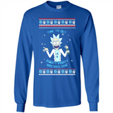 Rick and Morty Time to get Riggity Riggity Wrecked Son Christmas sweater - Long Sleeve T-Shirt