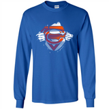 Chicago Bears And Superman Fans - Long Sleeve T-Shirt