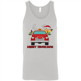 Merry Truck-Mas Christmas Fire Truck Cute Reindeer Sporty - Canvas Unisex Tank