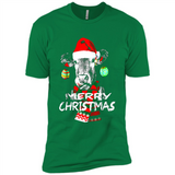 Fabulous Mooey christmas Heifers Cow Christmas lights - Premium Short Sleeve T-Shirt
