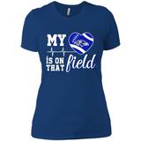 Baltimore Ravens Football My Heart is on that Field - Ladies' Boyfriend T-Shirt