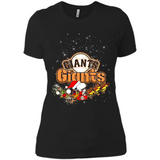Snoopy Christmas San Francisco Giants - Ladies' Boyfriend T-Shirt