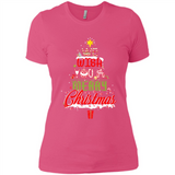 We Wish You A Merry Christmas Funny Pine Gift Sleeve - Ladies' Boyfriend T-Shirt