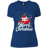 Merry Christmas Pig s - Ladies' Boyfriend T-Shirt