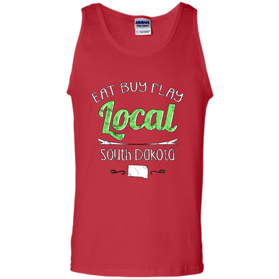 Eat Buy Play Local South Dakota Distressed PING PONG
