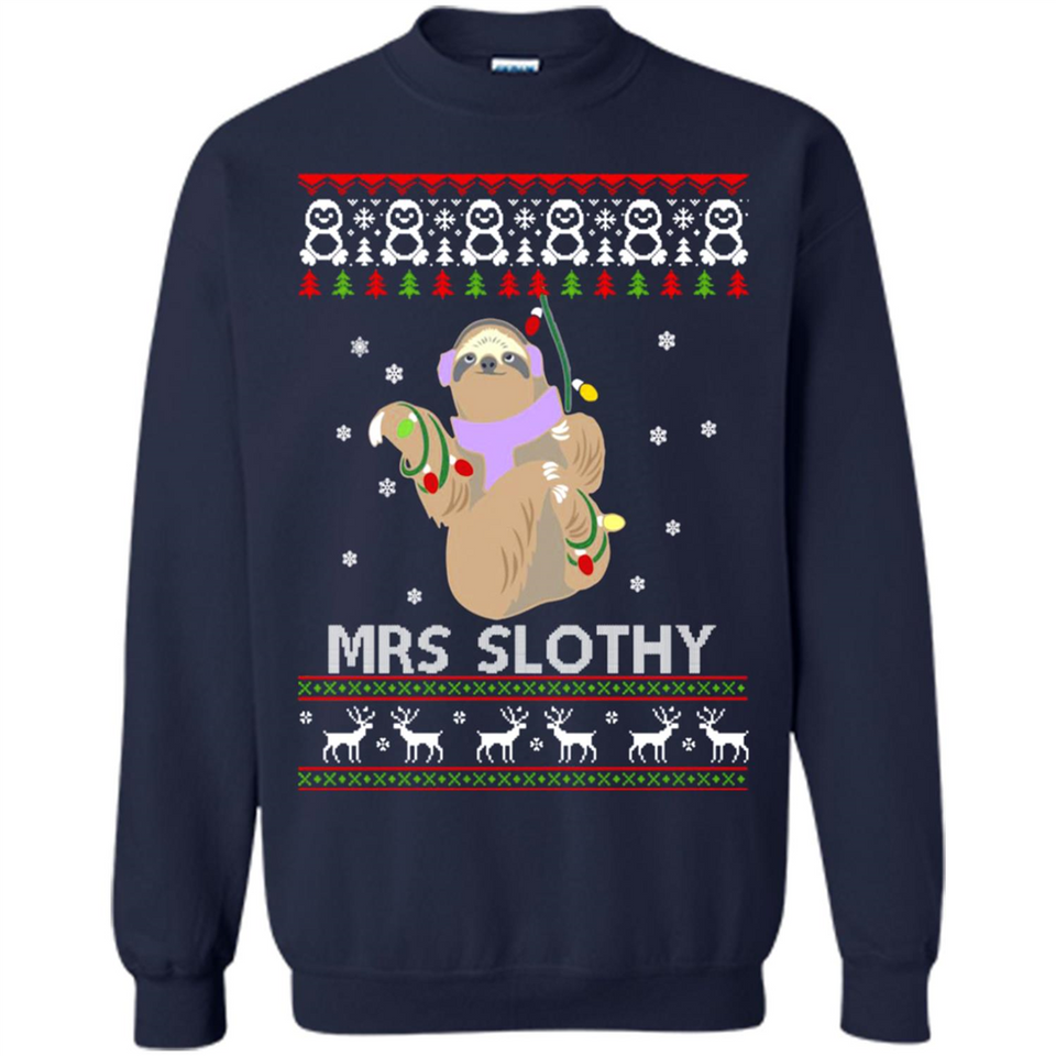 Mrs Slothy Christmas - Sweatshirt