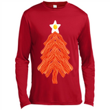 Bacon & Eggs Over Easy Fried Food Breakfast Xmas Tree Foodie - Canvas Long Sleeve T-Shirt