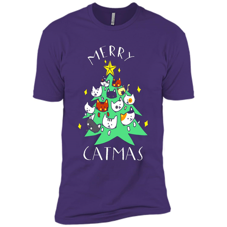 Merry Catmas Funny Cool Christmas Mug PINGPONG - Premium Short Sleeve T-Shirt