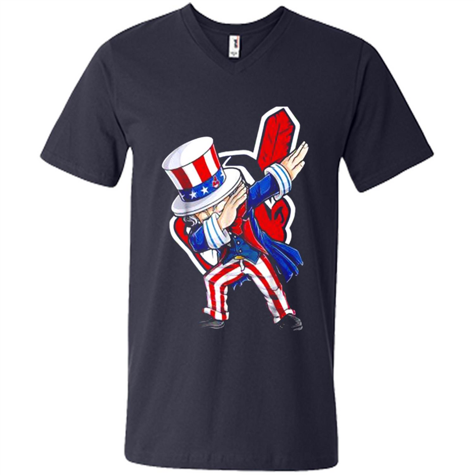 MLB CLEVELAND INDIANS UNCLE SAM DABBING INDEPENDENCE DAY
