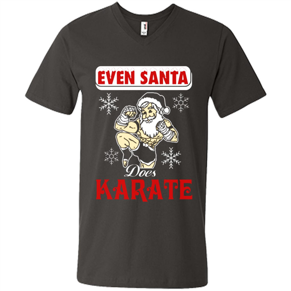 Even Santa Does Karate - Funny Karate - Men's V-Neck