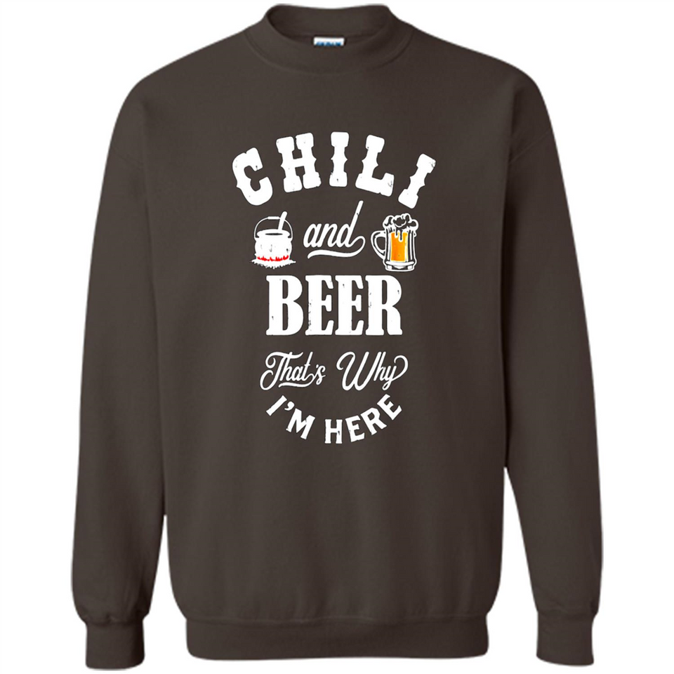 Chili Cookoff Funny T-shirt Chili And Beer - Sweatshirt
