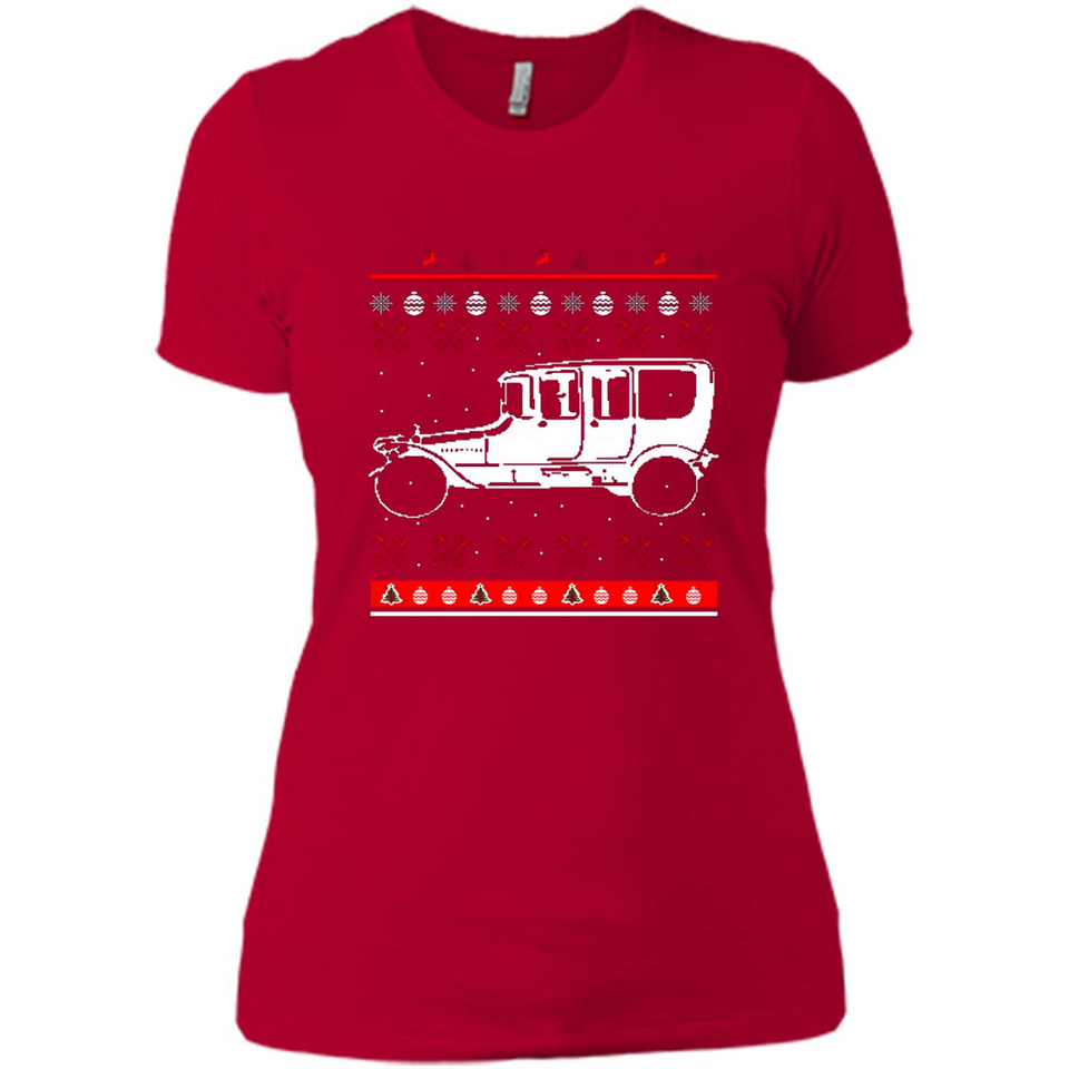 Christmas Ugly Sweater Automobile Ugly Christmas Sweater - Ladies' Boyfriend T-Shirt