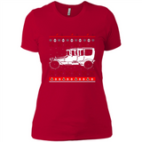 Christmas Ugly Sweater Automobile Ugly Christmas Sweater - Ladies' Boyfriend T-Shirt