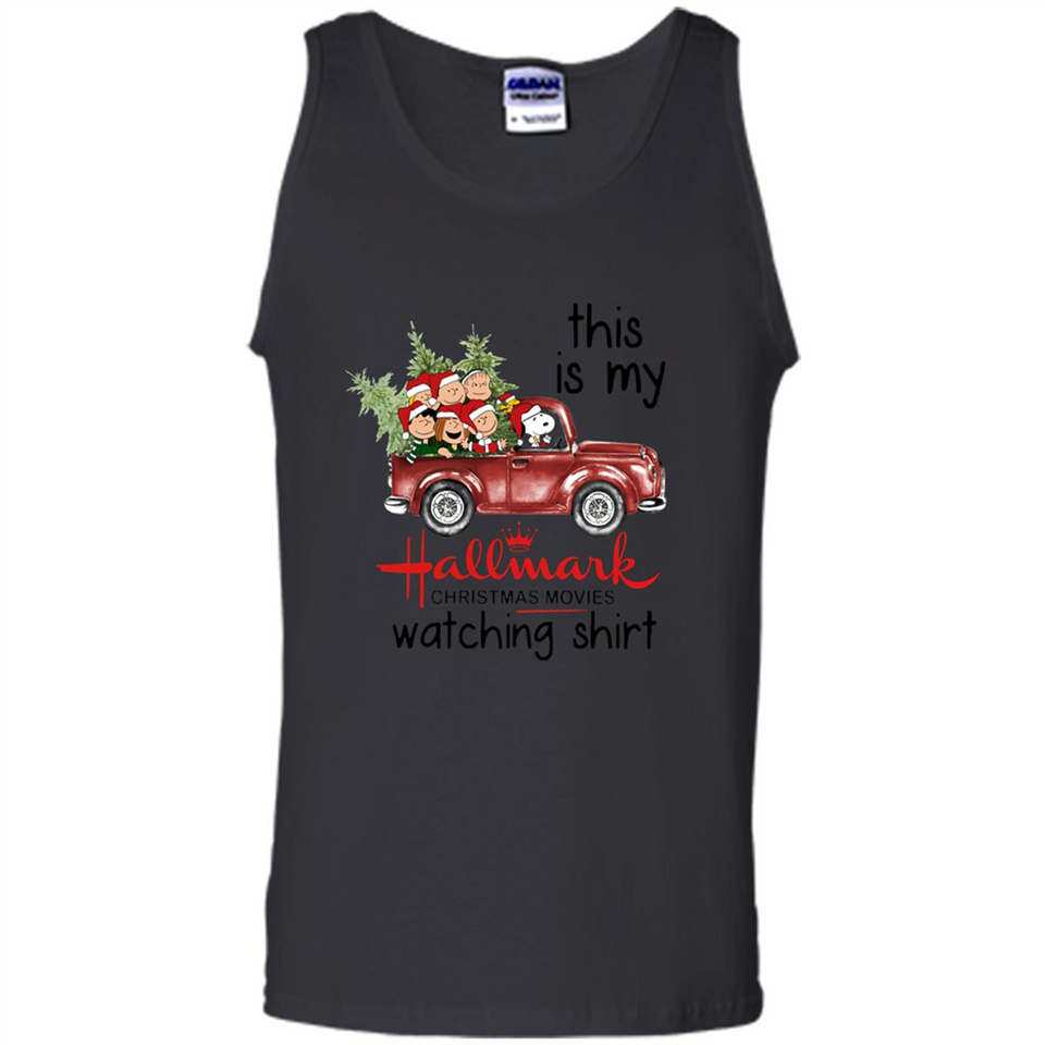 Snoopy This Is My Hallmark Christmas Movies Watching T-Shirt - Tank Top