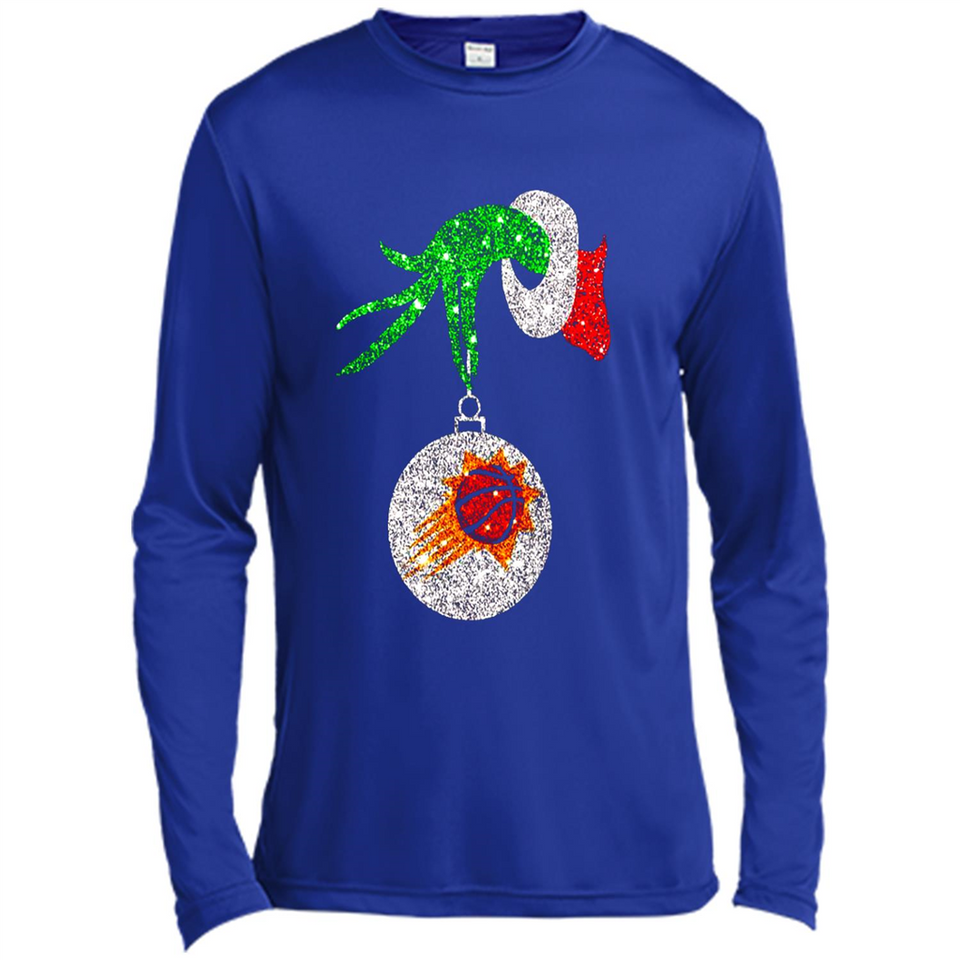 Amazing Phoenix Sun Glitter Grinch Monogram Ornament Christmas Gift - Canvas Long Sleeve T-Shirt