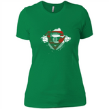Brooklyn Nets And Superman Fans - Ladies' Boyfriend T-Shirt