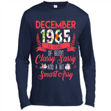 December 1985 33 Years Of Being Classy Sassy - Canvas Long Sleeve T-Shirt