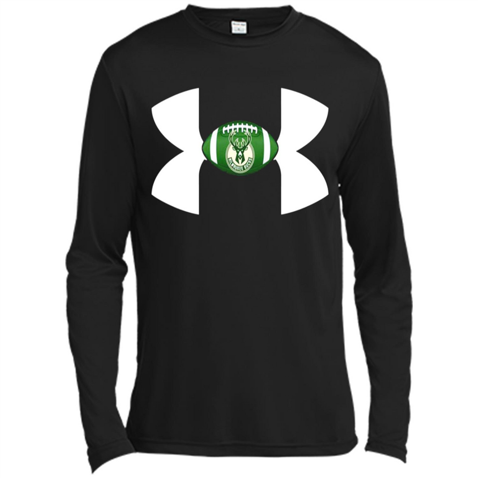Milwaukee Bucks Under Armour Logo - Canvas Long Sleeve T-Shirt