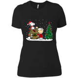 Arizona Cardinals Snoopy The Peanuts Movie Christmas Football Super Bowl pingpong - Ladies' Boyfriend T-Shirt