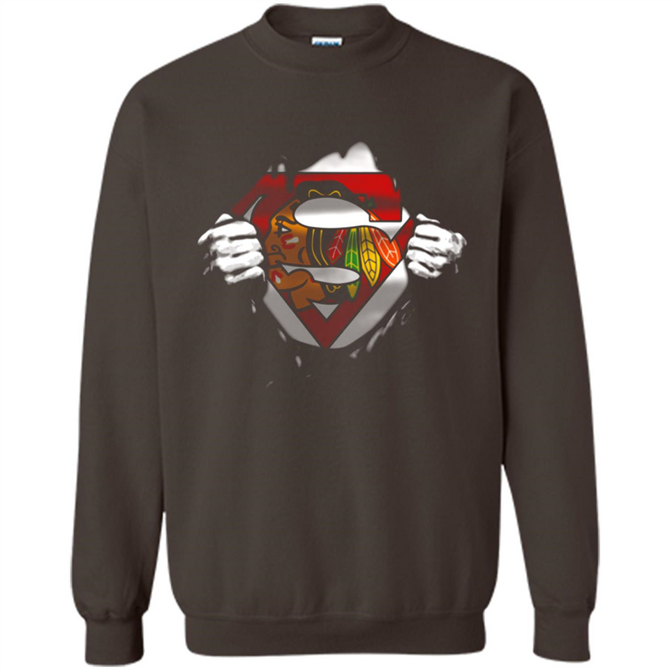 Chicago Blackhawks And Superman Fans - Sweatshirt