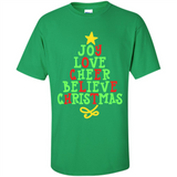 Joy Love Cheer Believe Christmas Tree