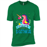 Unicorns are born in Sagittarius Birthday Rainbow Custom Ultra Cotton