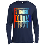 Retro Straight Outta 1971 47 Years Old - Canvas Long Sleeve T-Shirt