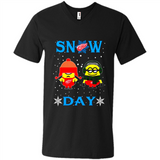 Snow Day Shirt For Detroit Red Wings Vs Minion Fans pingpong