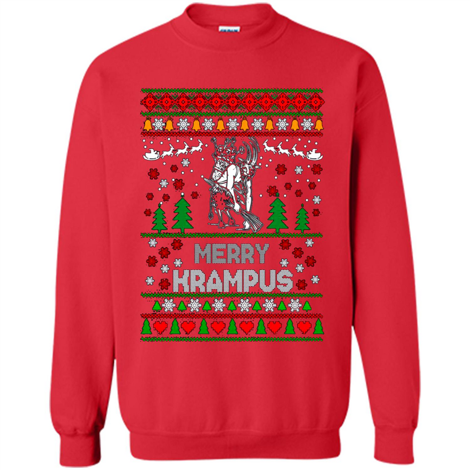 Merry Krampus Christmas sweatshirt PINGPONG