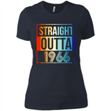 Retro Straight Outta 1966 52 Years Old - Ladies' Boyfriend T-Shirt