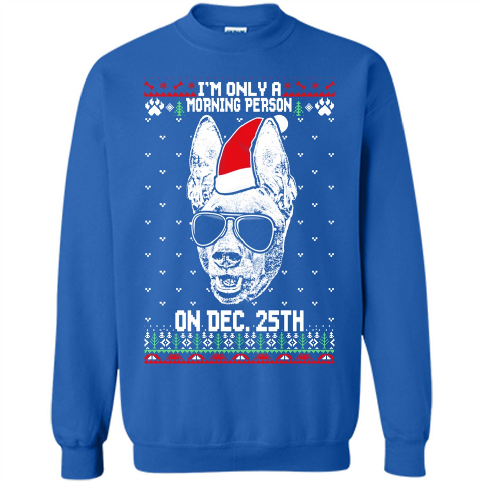 Morning Person Pharaoh Hound Funny Xmas - Sweatshirt