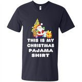 This is My Christmas Pajama Shirt - Santa Bear Tree Gift Tee
