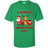 Never Underestimate A July Woman Watches Hallmark Movies Sweatshirt PINGPONG