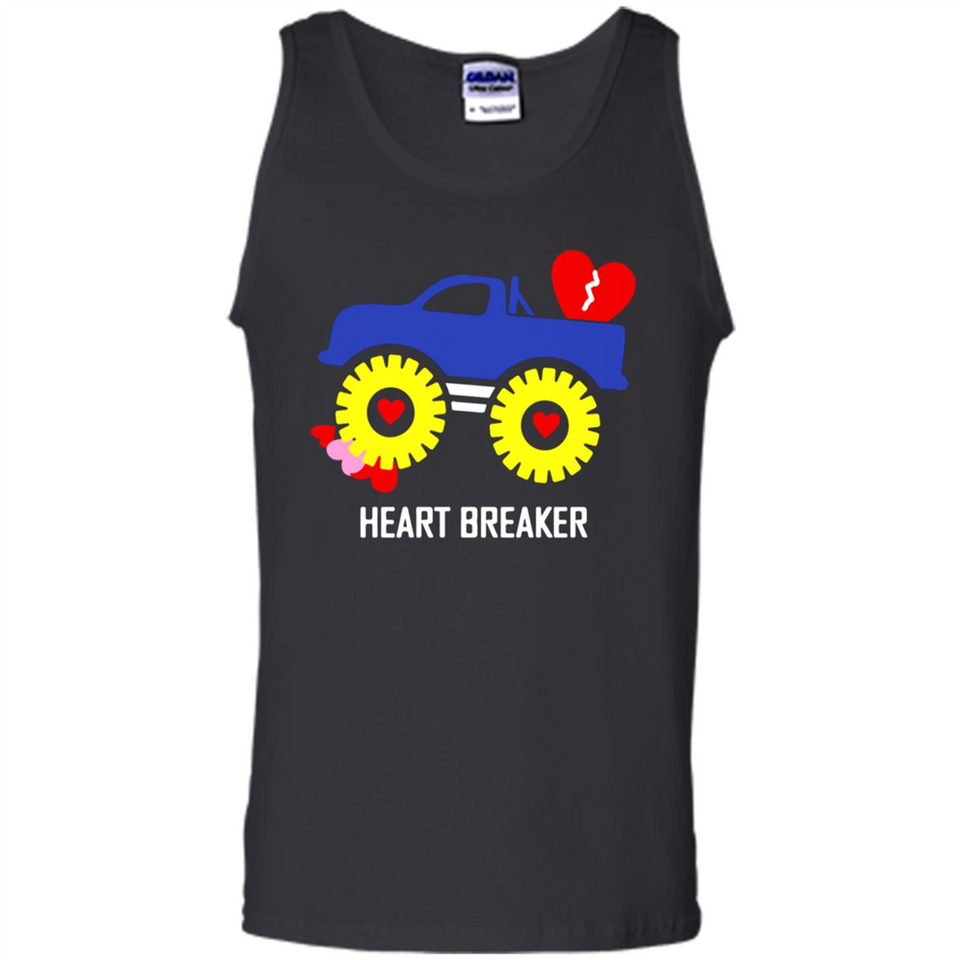 HEART BREAKER BLUE MONSTER TRUCK VALENTINE'S DAY