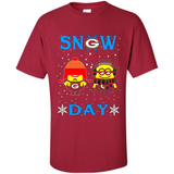 Snow Day Shirt For Green Bay Packers Vs Minion Fans pingpong