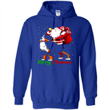 Merry Christmas Santa Claus With Big Dog sweater PINGPONG