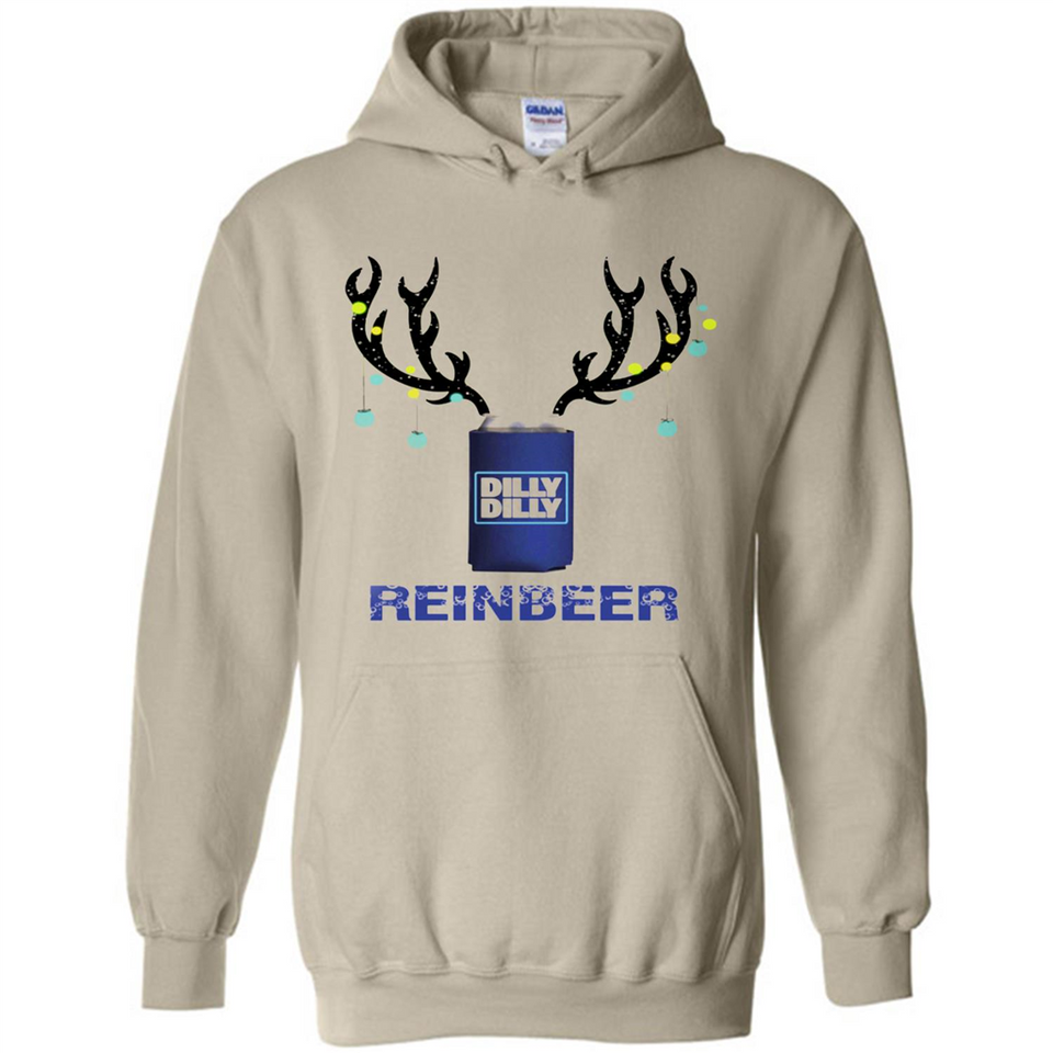 Dilly Dilly Reinbeer Funny Beer Reindeer Christmas Sporty - Hoodie