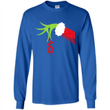 Funny Grinch Hand Holding Electrician Ornament Christmas PING PONG