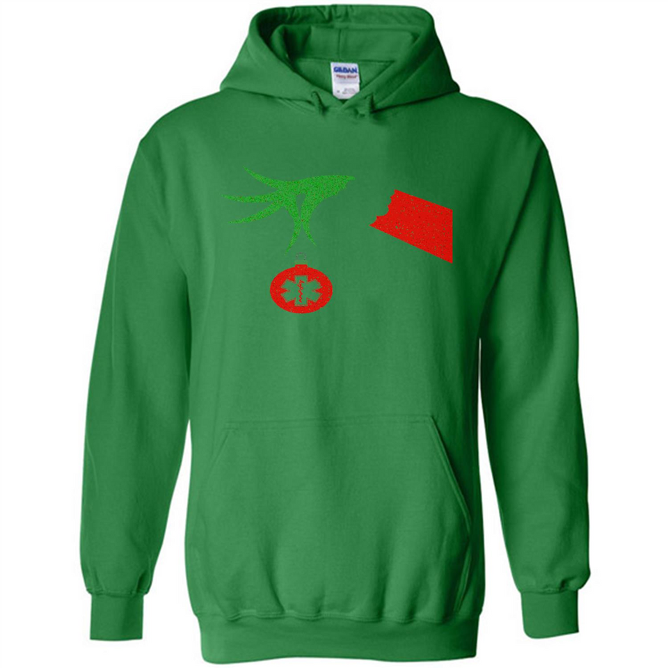 Funny Grinch Hand holding Doctor ornament Christmas Sporty T-Shirt - Hoodie