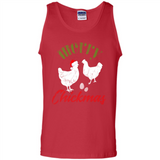Christmas Chicken Shirt Santa Hens Lover Funny Farmer Gift - Tank Top