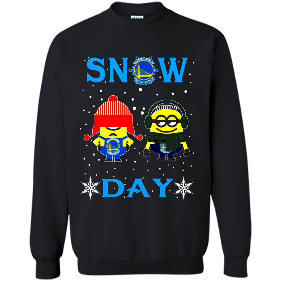 Snow Day Shirt For Golden State Warriors Vs Minion Fans pingpong
