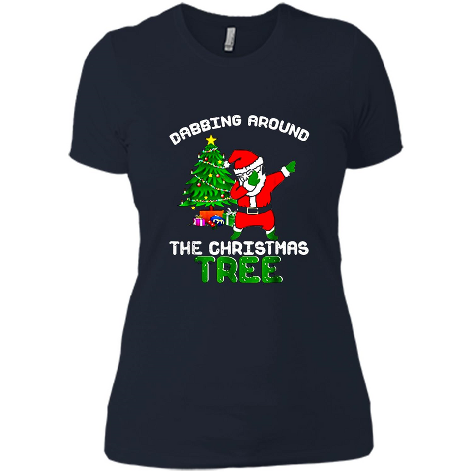 Christmas Dabbing Santa - Ladies' Boyfriend T-Shirt