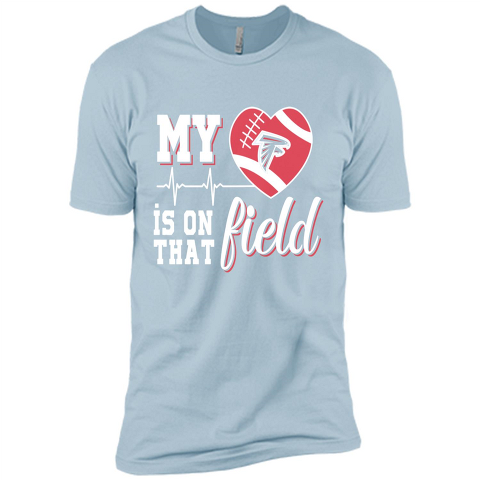 Atlanta Falcons Football My Heart is on that Field - Premium Short Sleeve T-Shirt