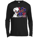 Snoopy loves NBA Cleveland Cavaliers - Canvas Long Sleeve T-Shirt