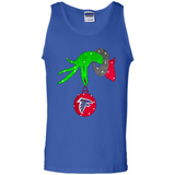 GRINCH HAND HOLDING ATLANTA FALCONS GLITTER CHRISTMAS PINGPONG