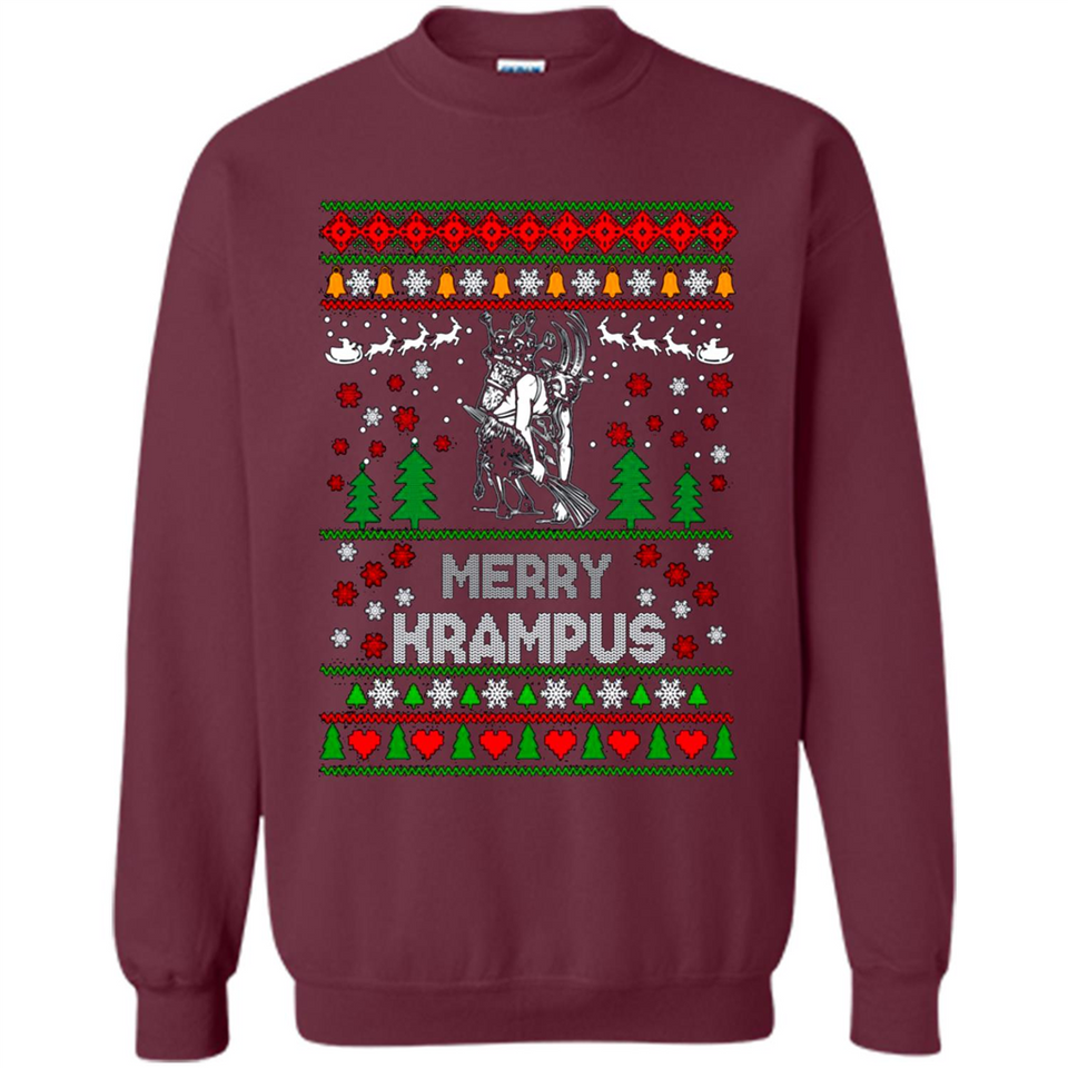 Merry Krampus Christmas sweatshirt PINGPONG