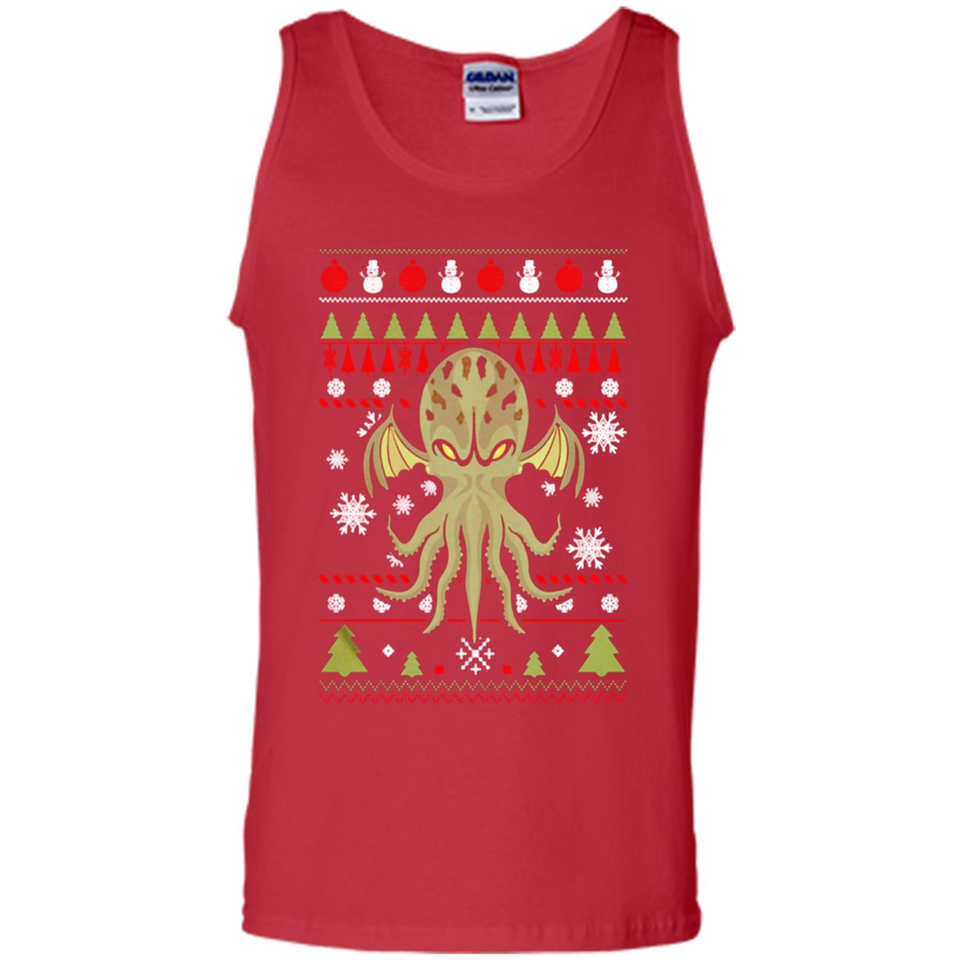 Octopus Ugly Sweater Christmas - Tank Top