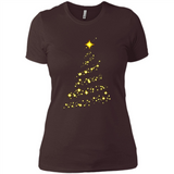 Modern Christmas Tree Light Led Merry Xmas Mug PINGPONG - Ladies' Boyfriend T-Shirt