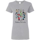 Snoopy Christmas Time Is Here Sporty T-Shirt - Ladies Short-Sleeve