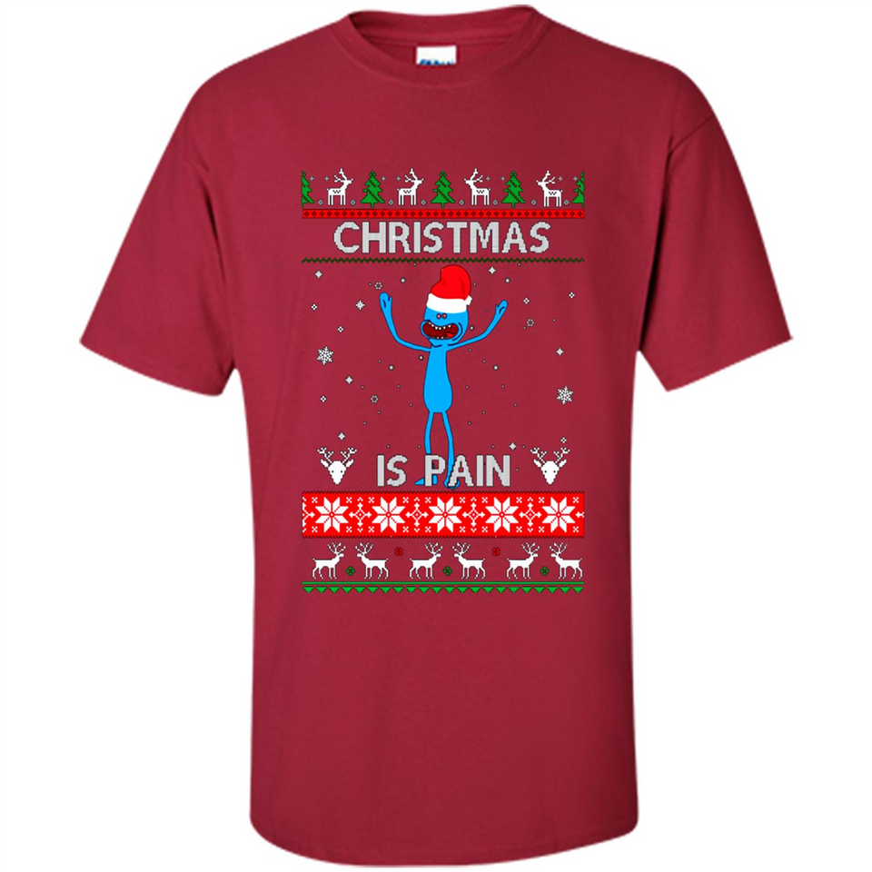 Mr Meeseeks Christmas Is Pain – Rick and Morty Christmas Sweater PINGPONG